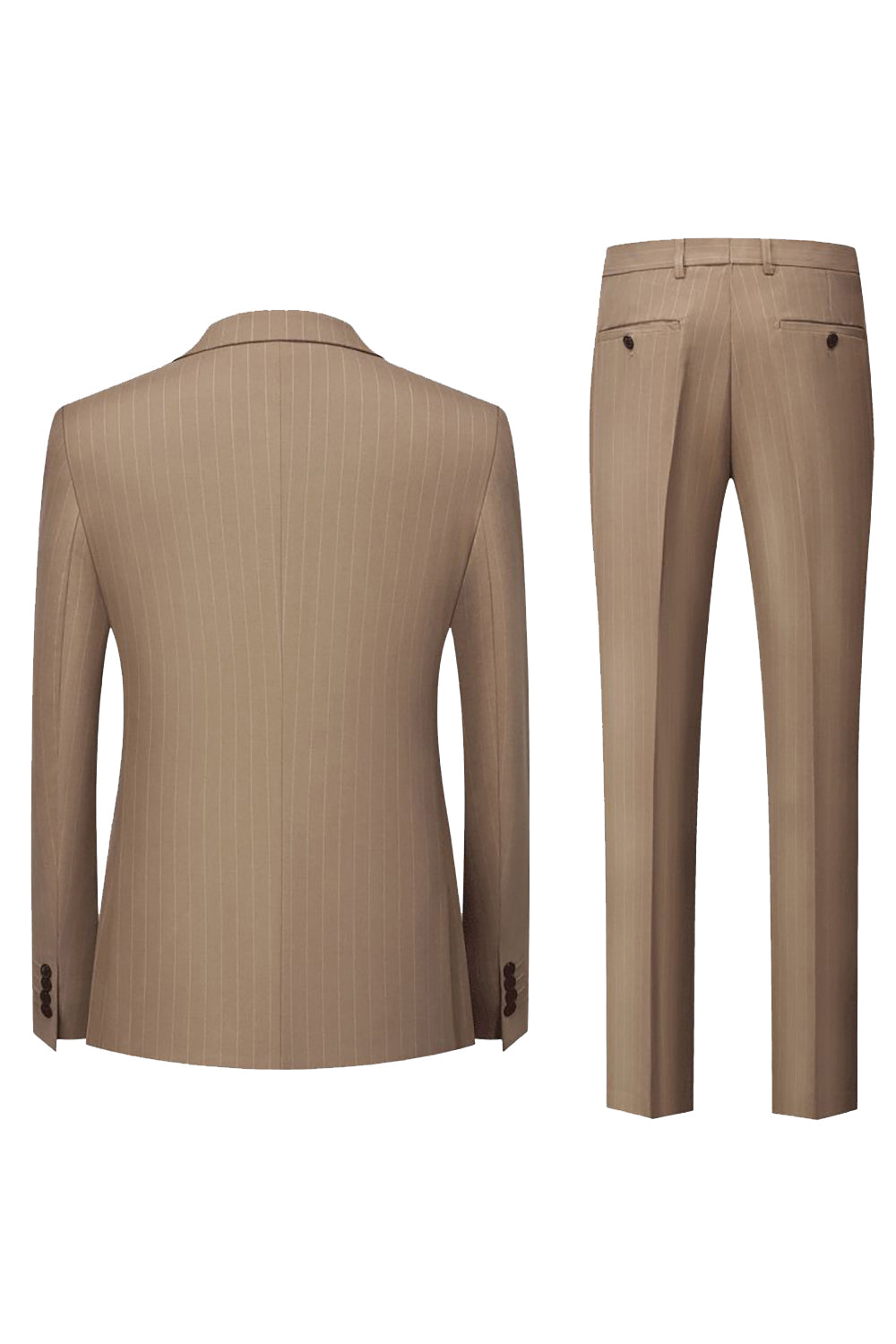 Marinblå kritstrecksrandig topp kavajslag 3-delad Mäns formella kostymer