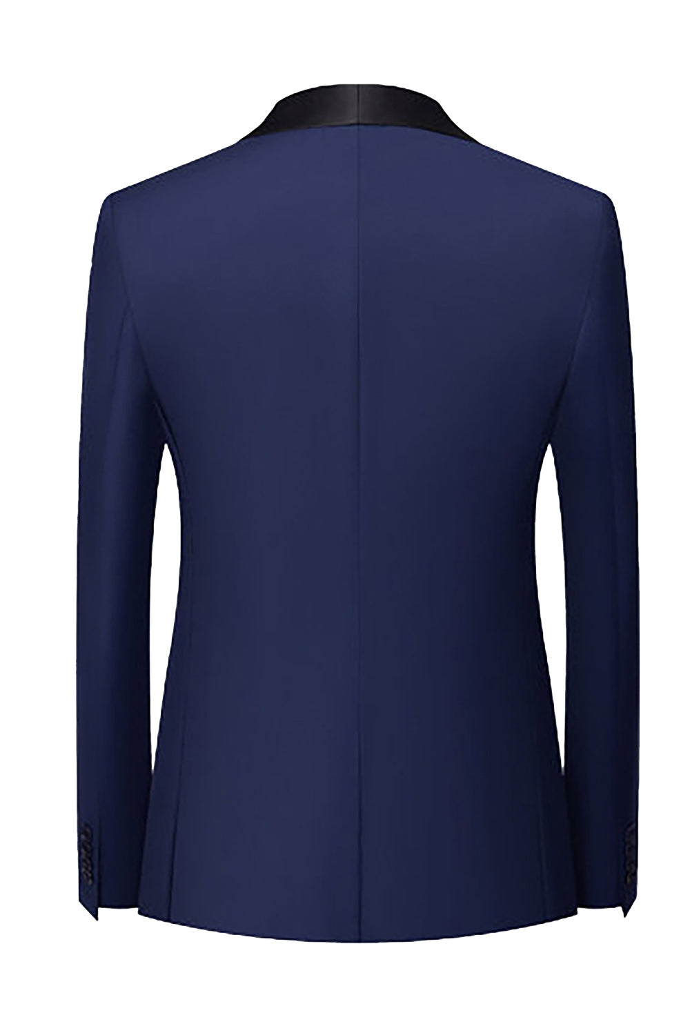 Royal Blue 3-delad sjal slag Baldräkter för män