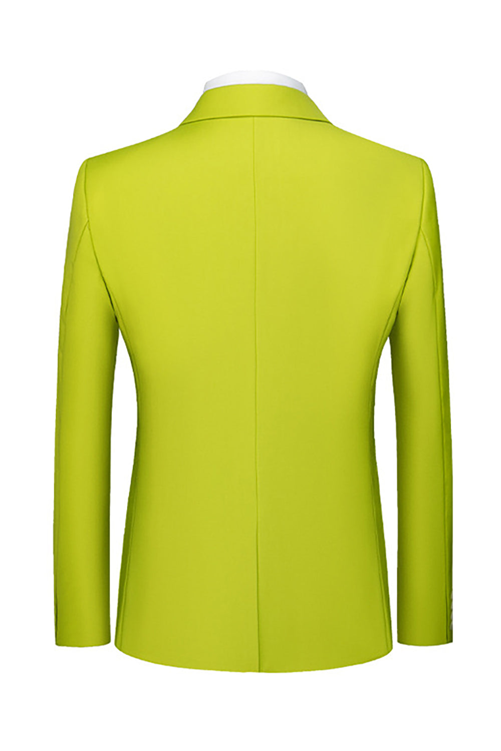 3-delad skårad kavajslag grön baldräkter för män