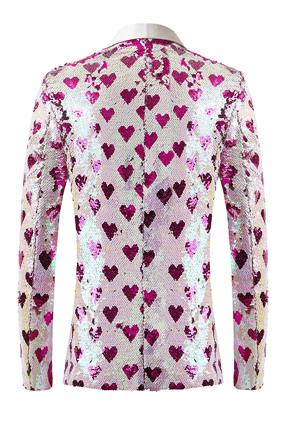 Rosa paljetter Sjal Lapel Herrblazer