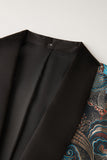 Blommig sjal Lapel Blazer för män