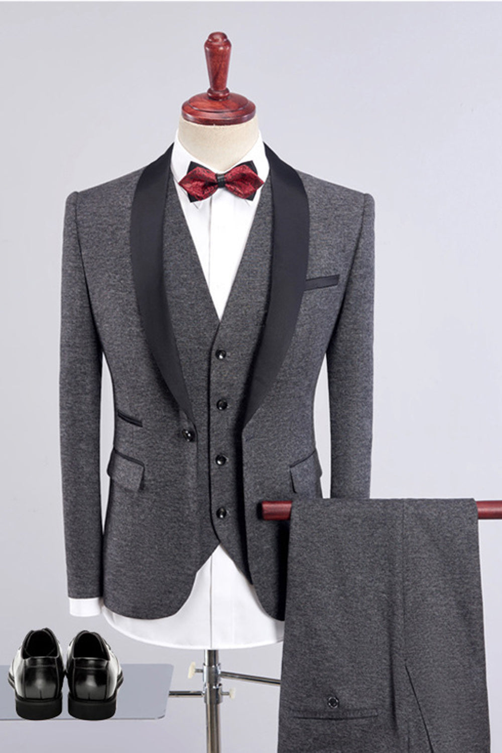 Lila 3-Delade Kostym Herr