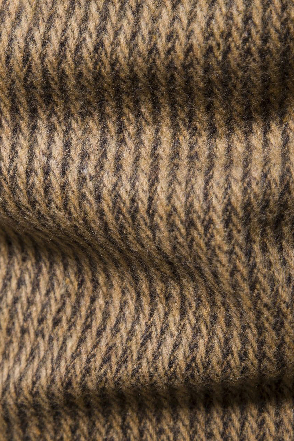 Khaki Tweed En Knapp Hackad Lapel Blazer Herr