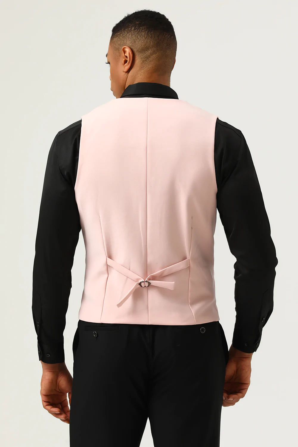 Rosa Shawl Lapel 3 Piece Mäns baldräkter