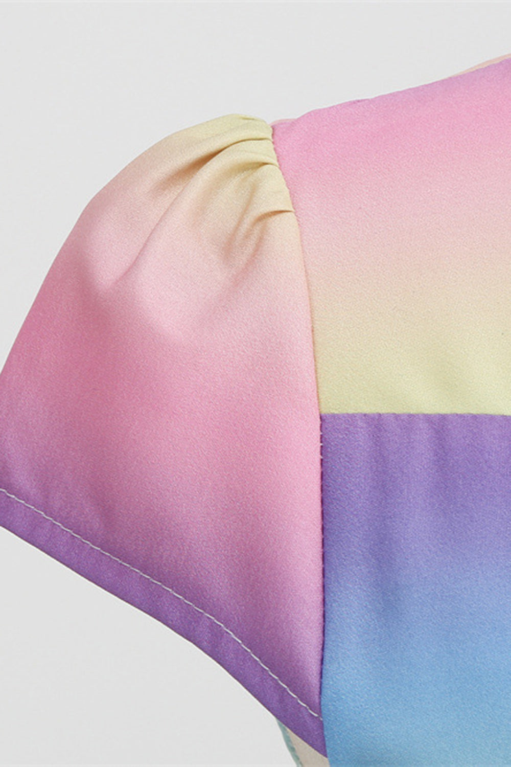 Färgglad En Linje Vintage 1950-Tals Klänning