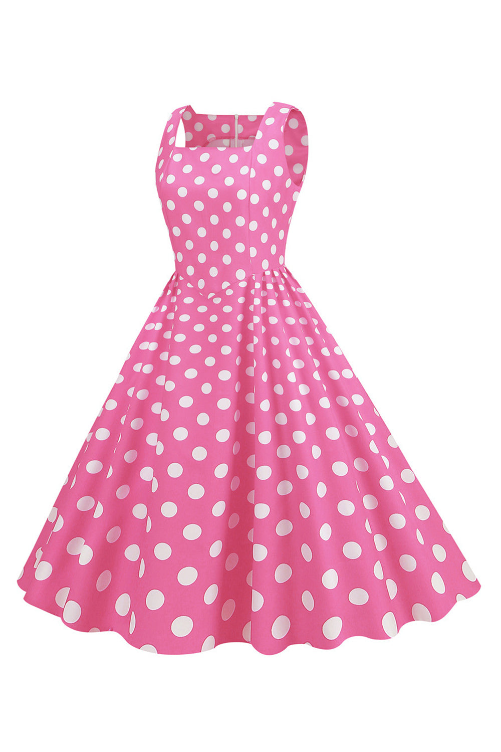 Svarta Prickar Vintage 1950-Talets Klänning