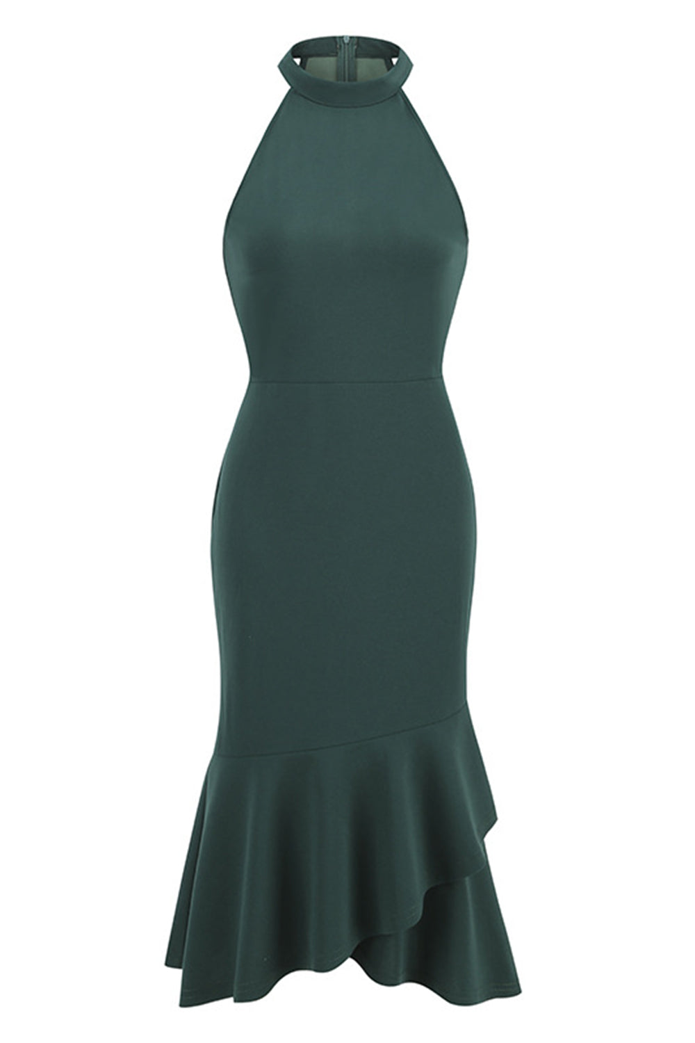 Svart Grimma Slida Ärmlös 1960-Tals Klänning