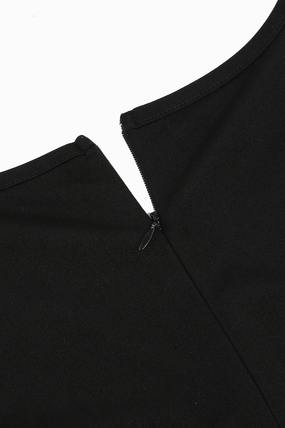 Fuchsia och Svart Blommig Vintage 1950-Tals Klänning