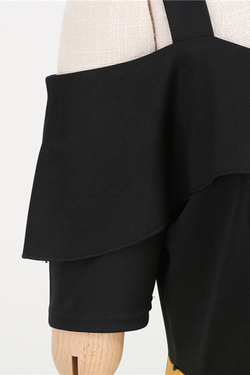 Svart Kall Axel Prickar 1950-Tals Klänning