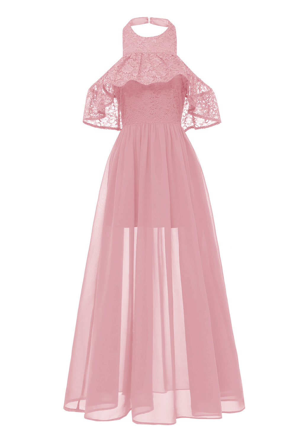 Vinröd Grimma Tyll Vintage Klänning Med Spets