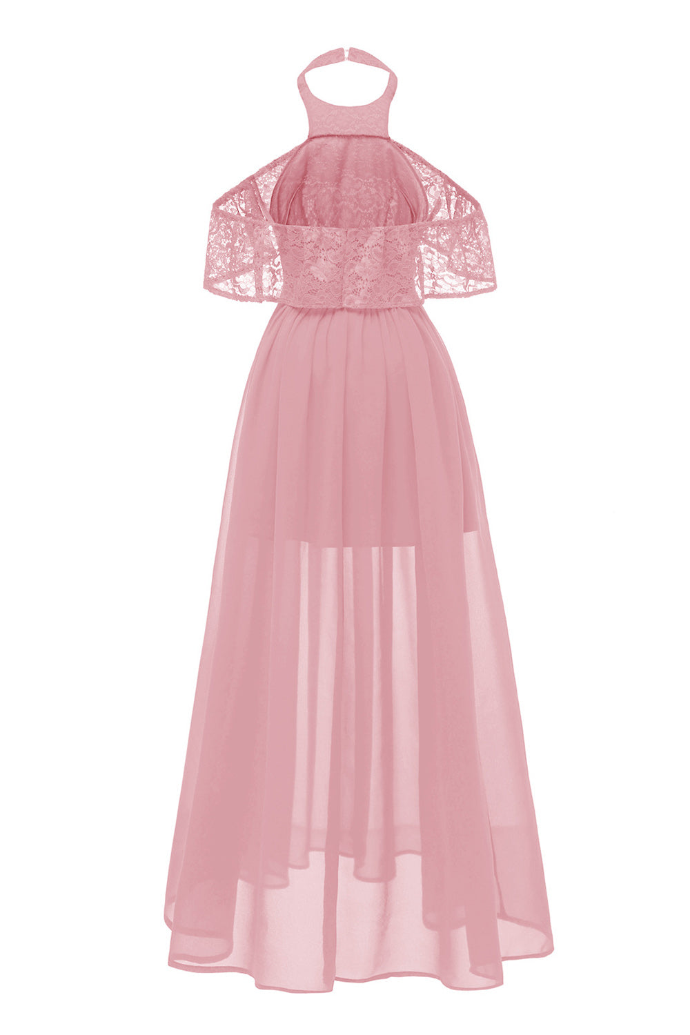 Vinröd Grimma Tyll Vintage Klänning Med Spets