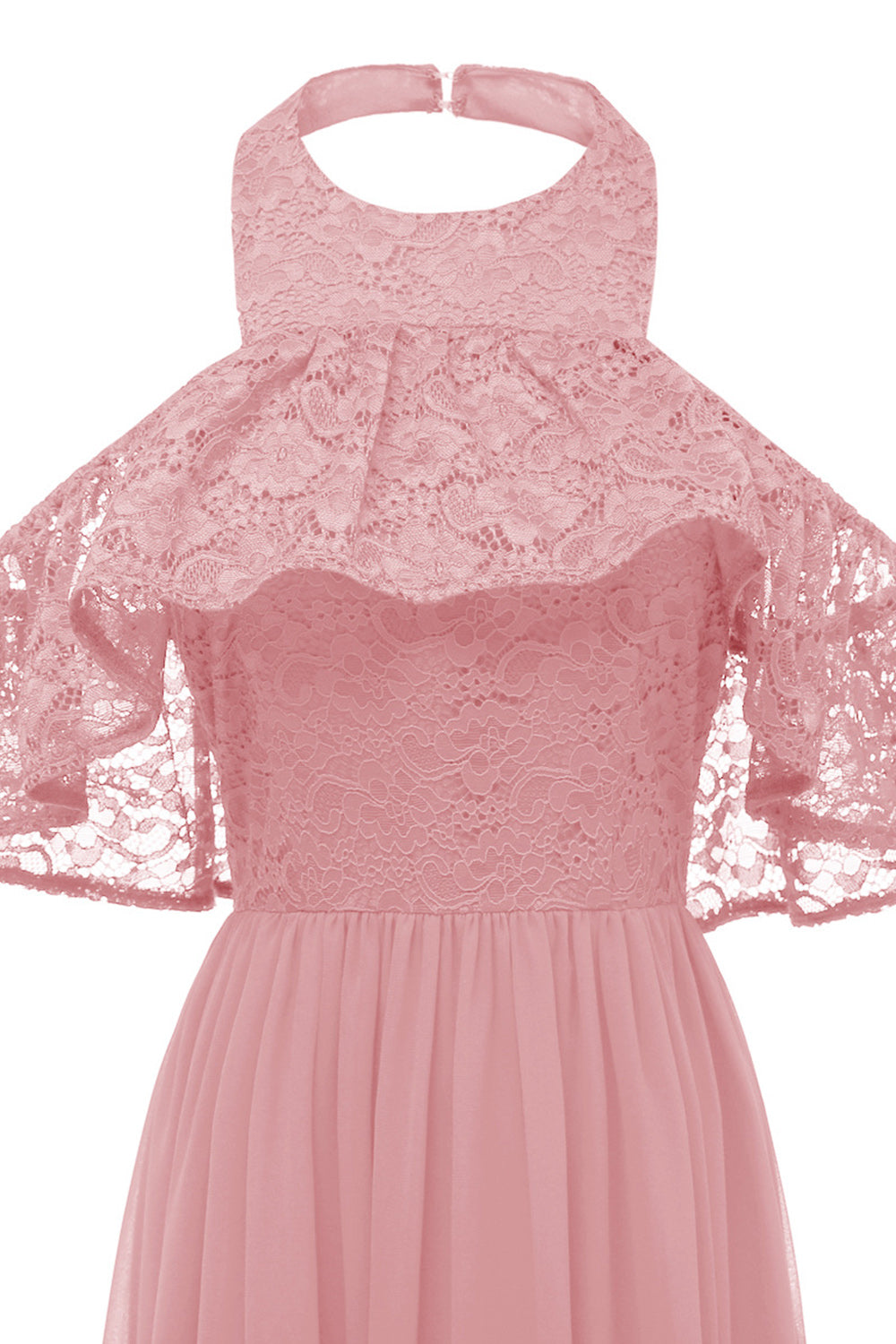 Vinröd Grimma Tyll Vintage Klänning Med Spets