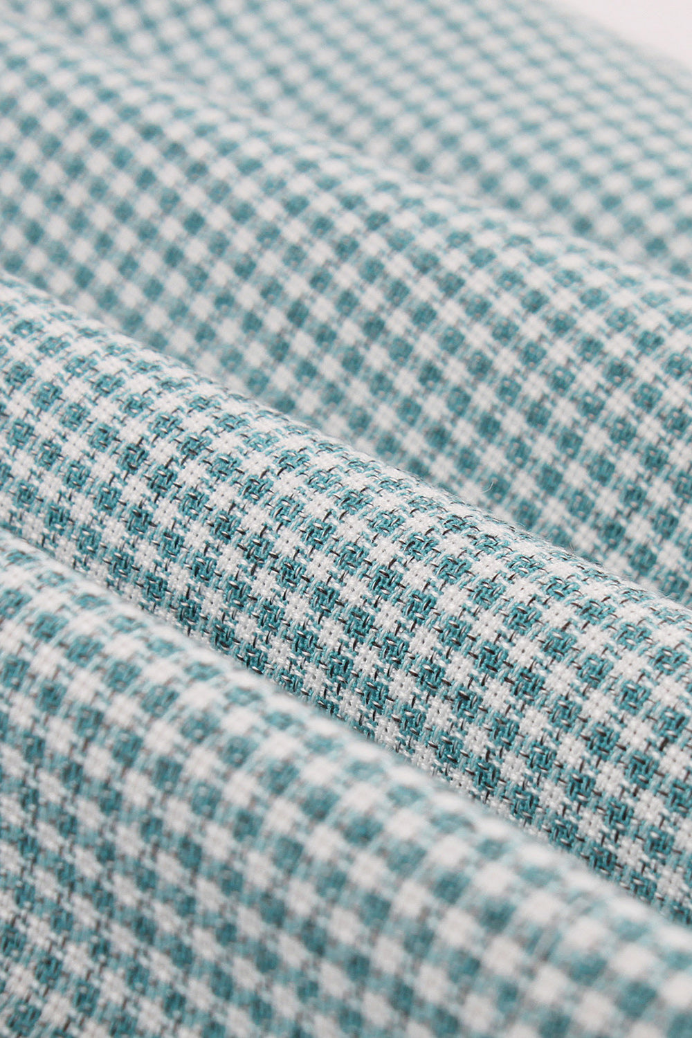 Grön Rutig Swing 1950-tals klänning med skärp