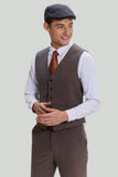 Kaffe Pinstripe 3-Delat Herr Kostym Set