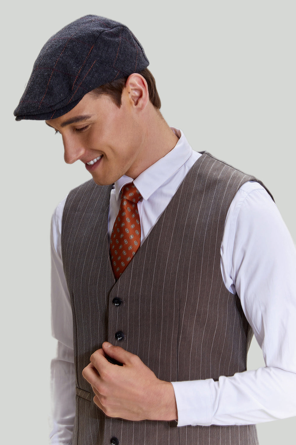 Kaffe Pinstripe 3-Delat Herr Kostym Set