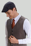 Kaffe Pinstripe 3-Delat Herr Kostym Set