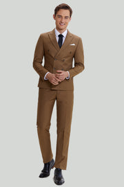 Khaki 2-Delat Slim Fit Kostym Herr