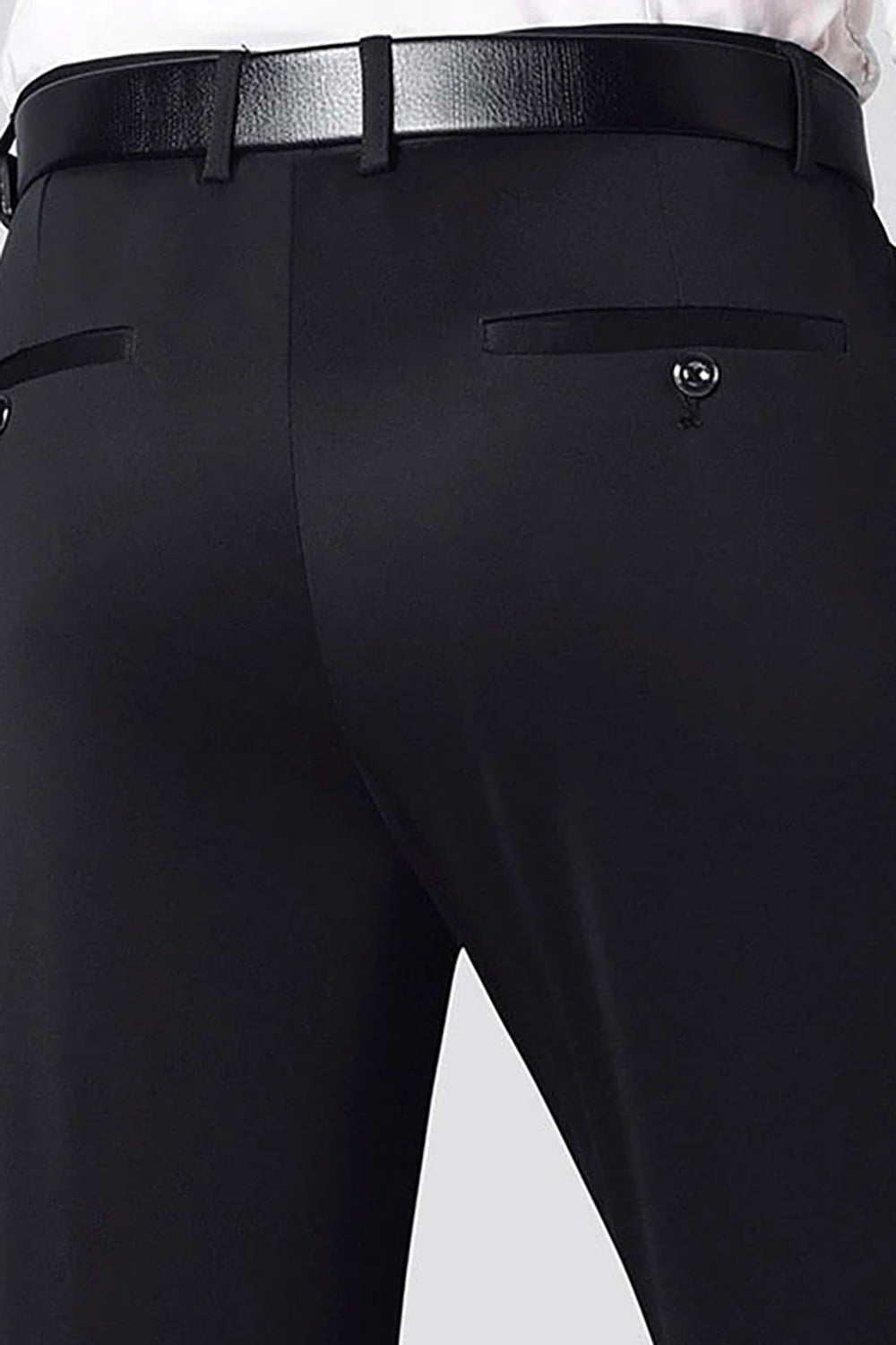 Svart Jacquard Sjal Lapel 2 Stycken Kostym Herr