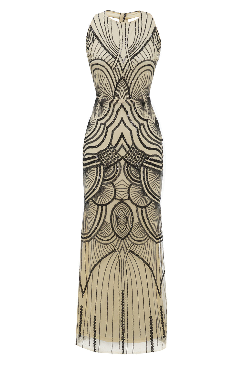 Svart Blush 20 Tals Festklänning med Rygglös