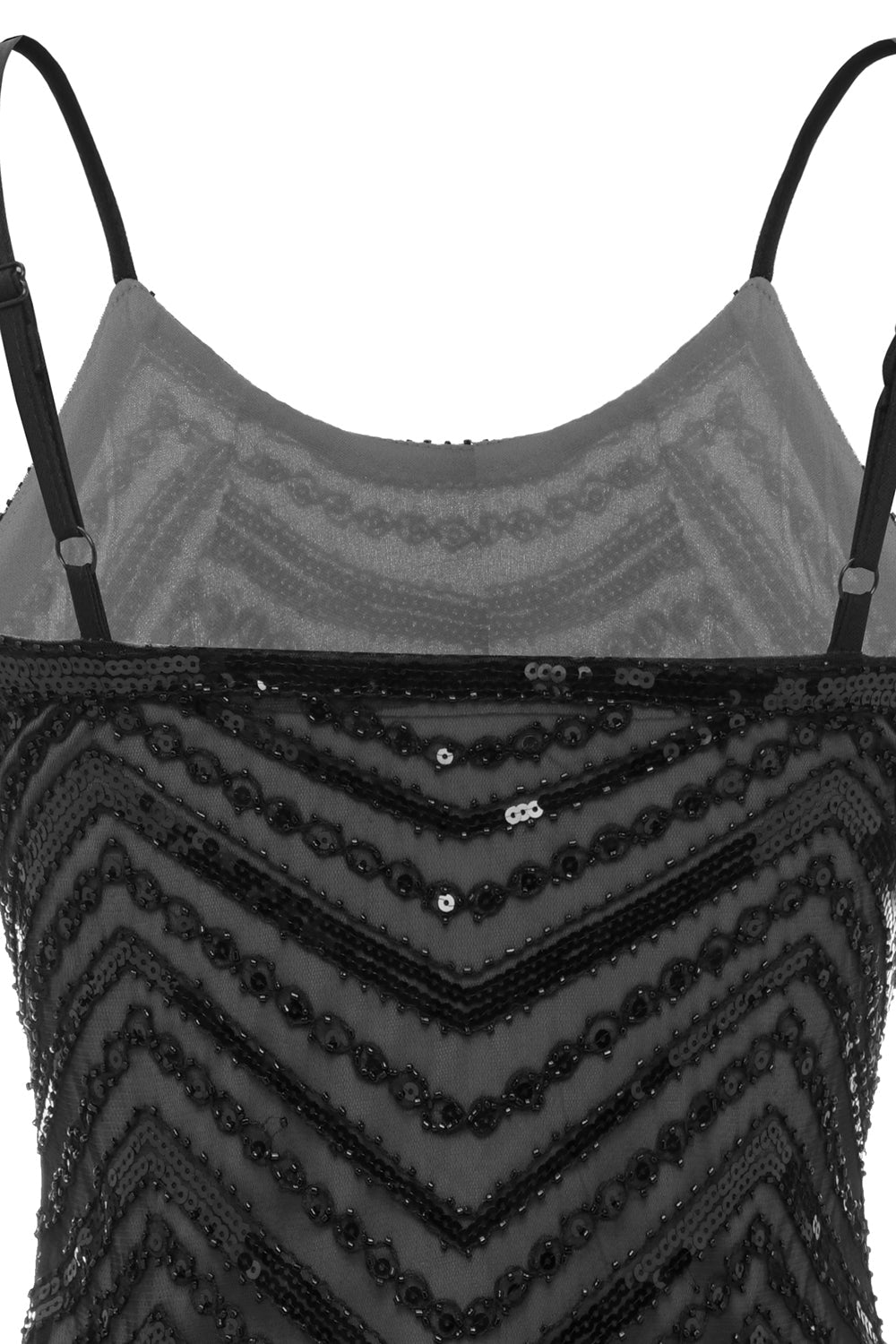 vintage 20 Tals Paljettklänning