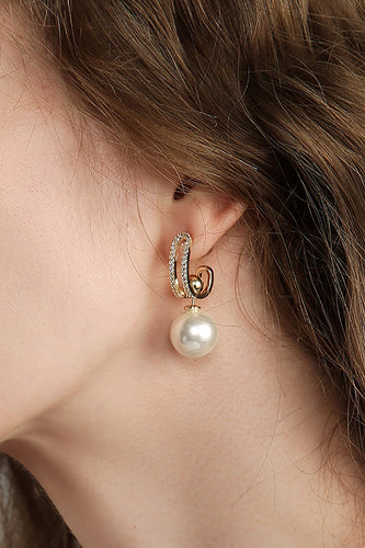 Pärla eleganta trendiga örhängen