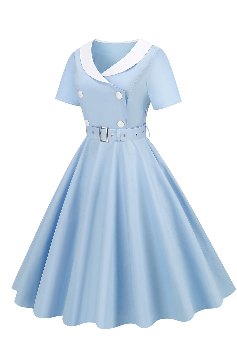 Svart 50-Tals Klänning med Bälte