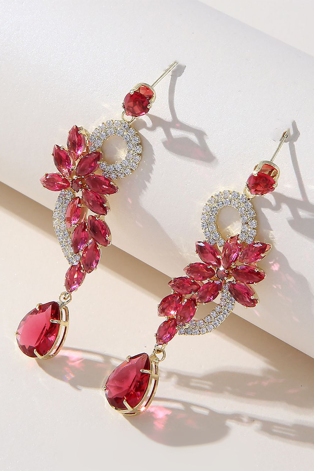 Gröna Rhinestone pärlpärlor örhängen