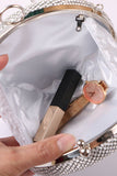 Glittrande Strass Runda Kvällsfest Handväska