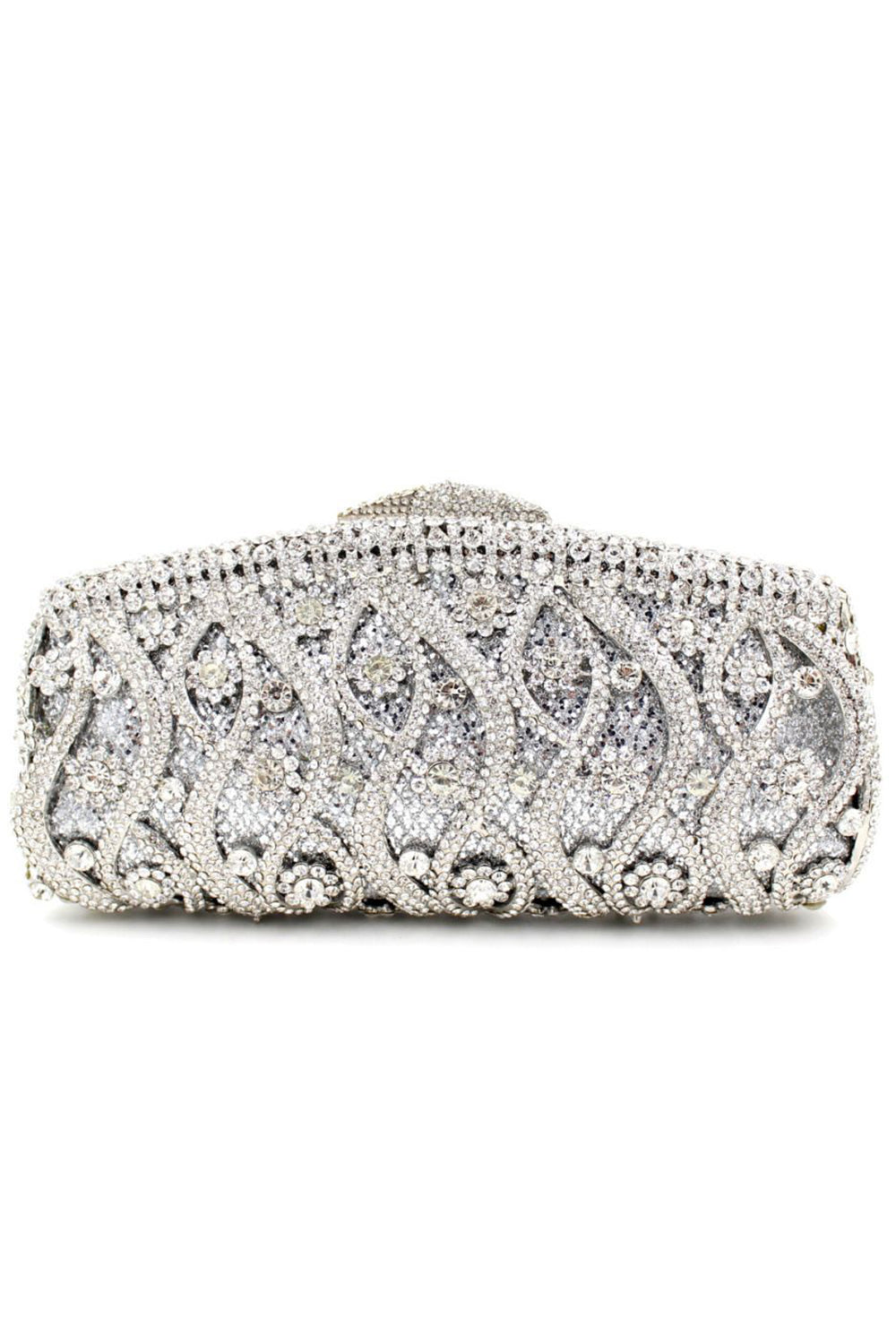 Lyxig Strass Fest Handväska med Avtagbar Kedja