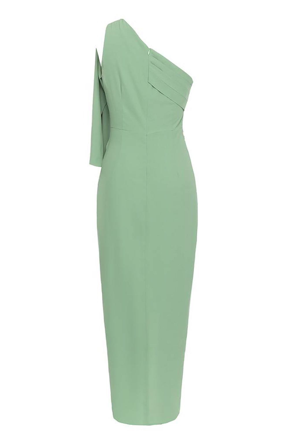 Blå En Axel Bodycon Lång Cocktail Klänning