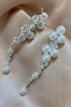 Vita pärlan pärla örhängen