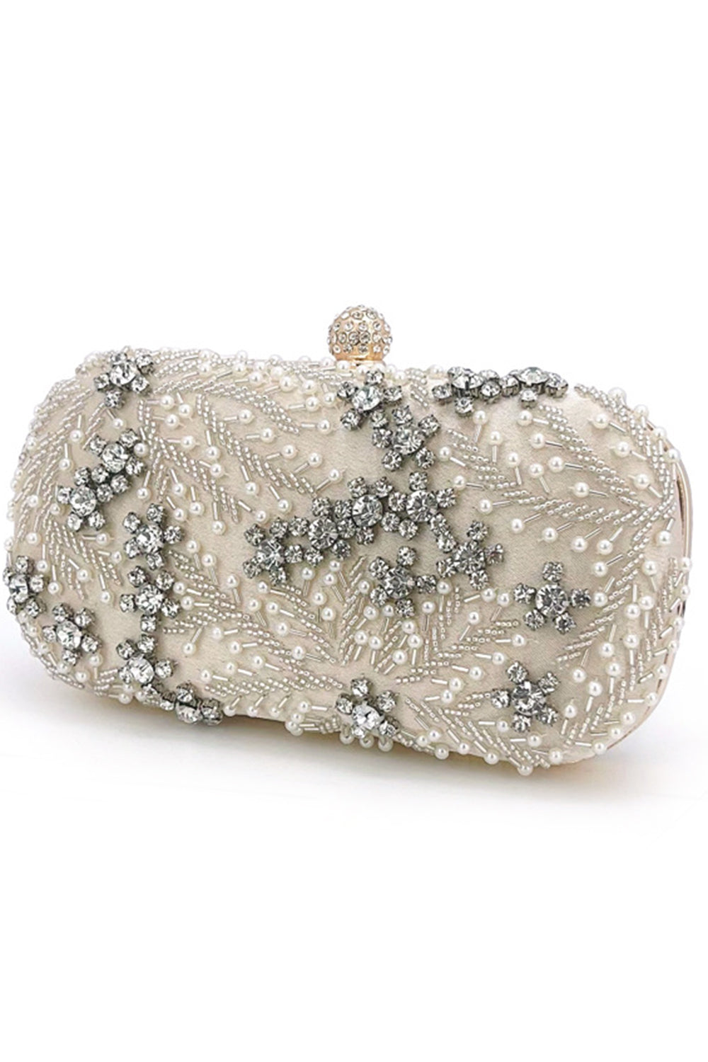 Glittrande svart strass pärlstav Party Clutch