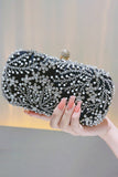 Glittrande svart strass pärlstav Party Clutch