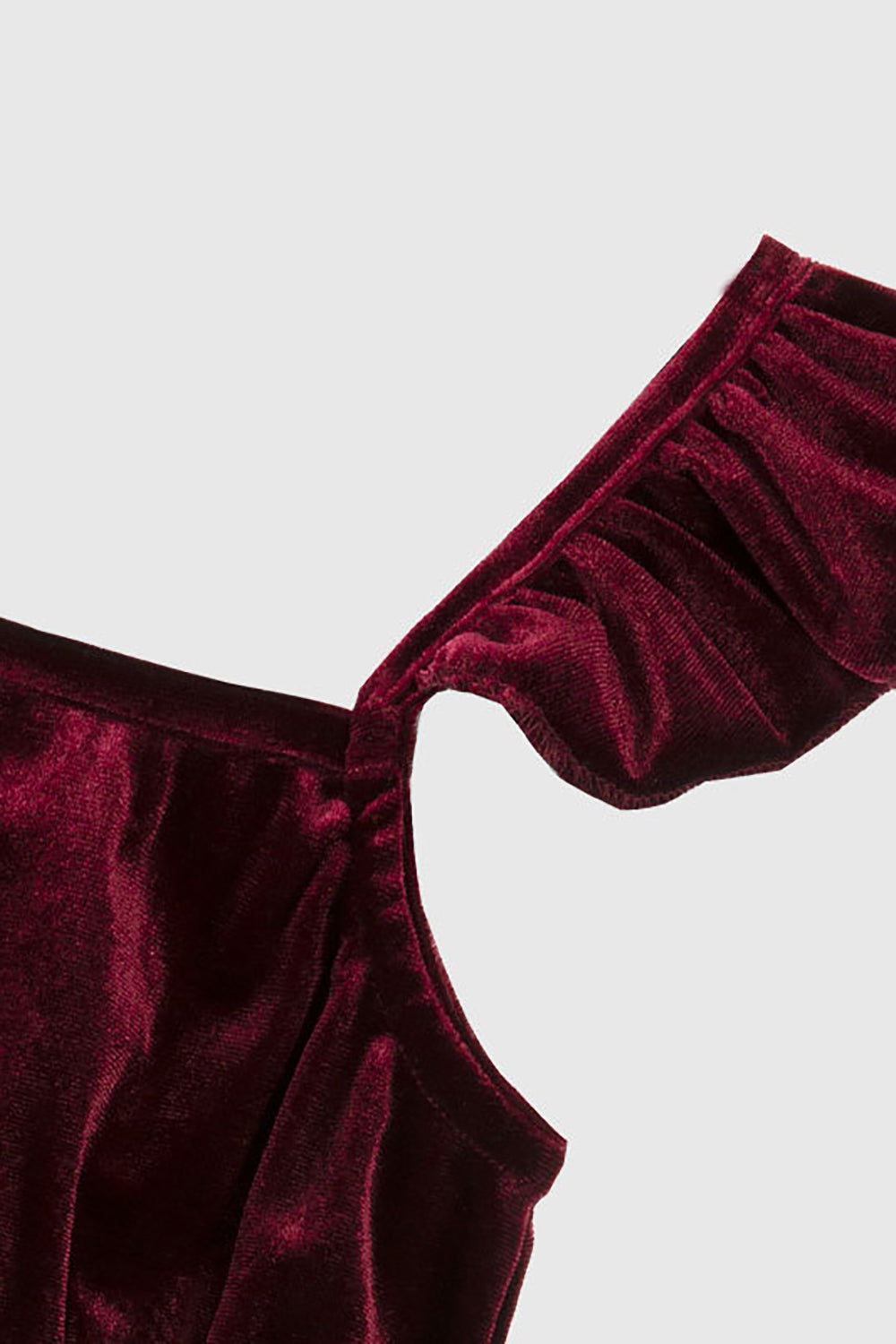 Vinröd Sammet Slip Klänningar Mor Dotter Familj Matchande Outfits