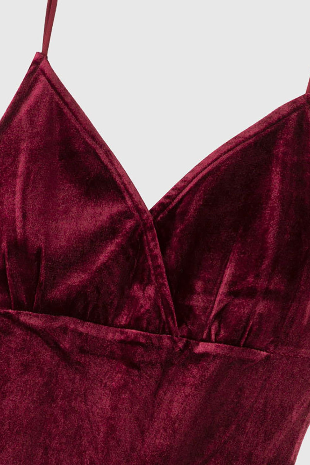 Vinröd Sammet Slip Klänningar Mor Dotter Familj Matchande Outfits