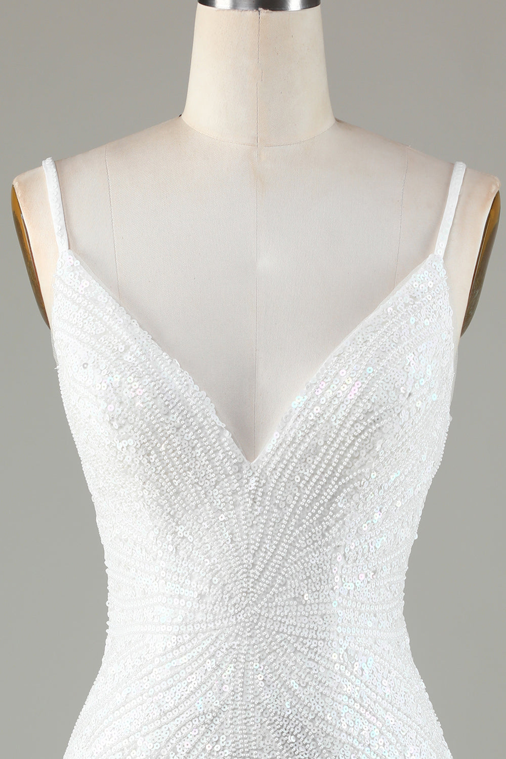 Glittrande Bodycon Spaghetti Remmar Blå snörning Rygg Kort Homecoming Klänning med Pärlor