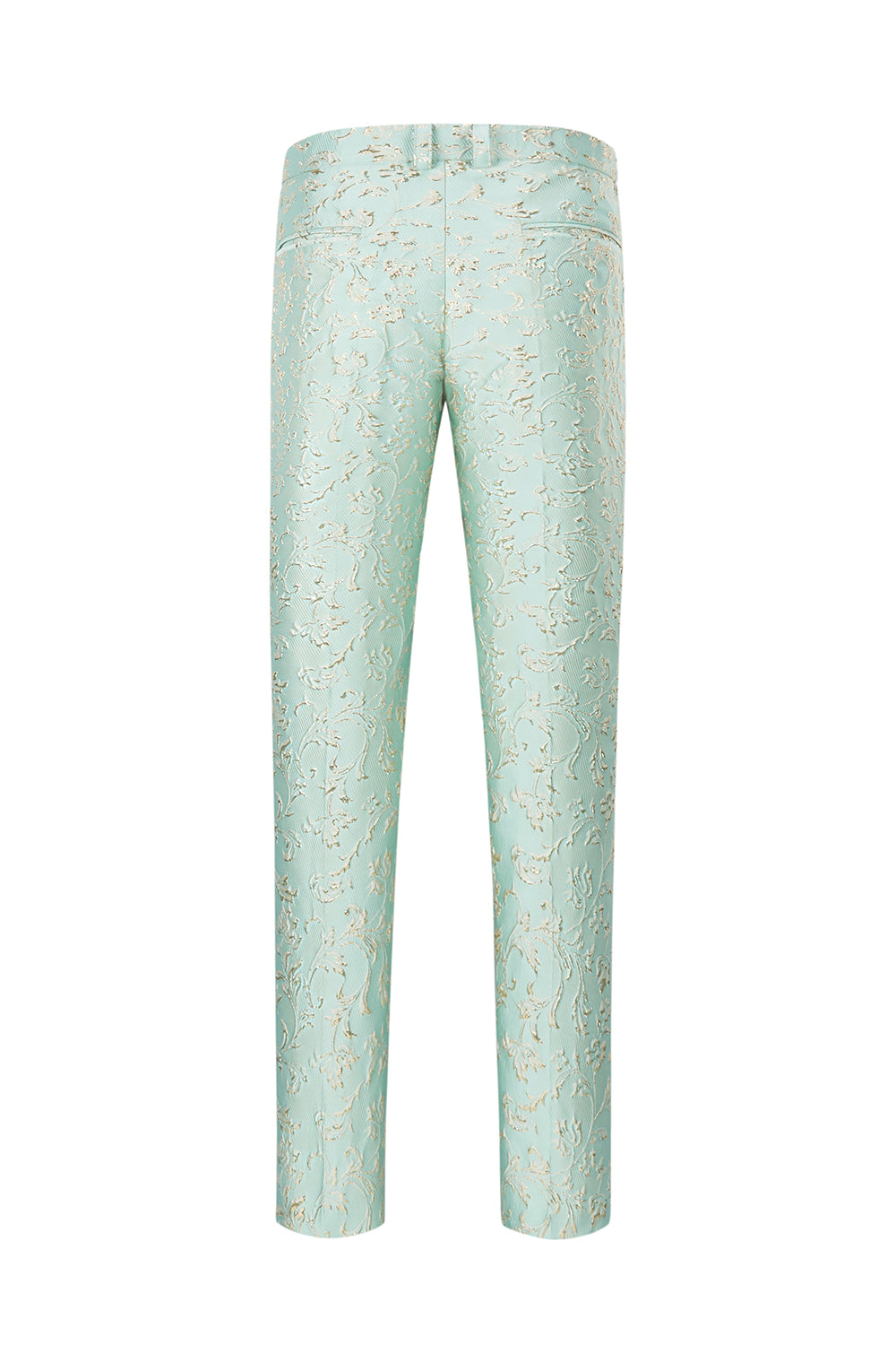 Champagne Sjal Slag En Knapp Jacquard Balkostymer För Män