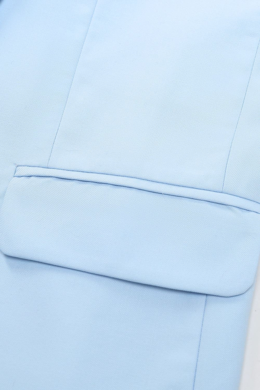 Ljusblå Peak Lapel 2-Delade Baldräkter för Män