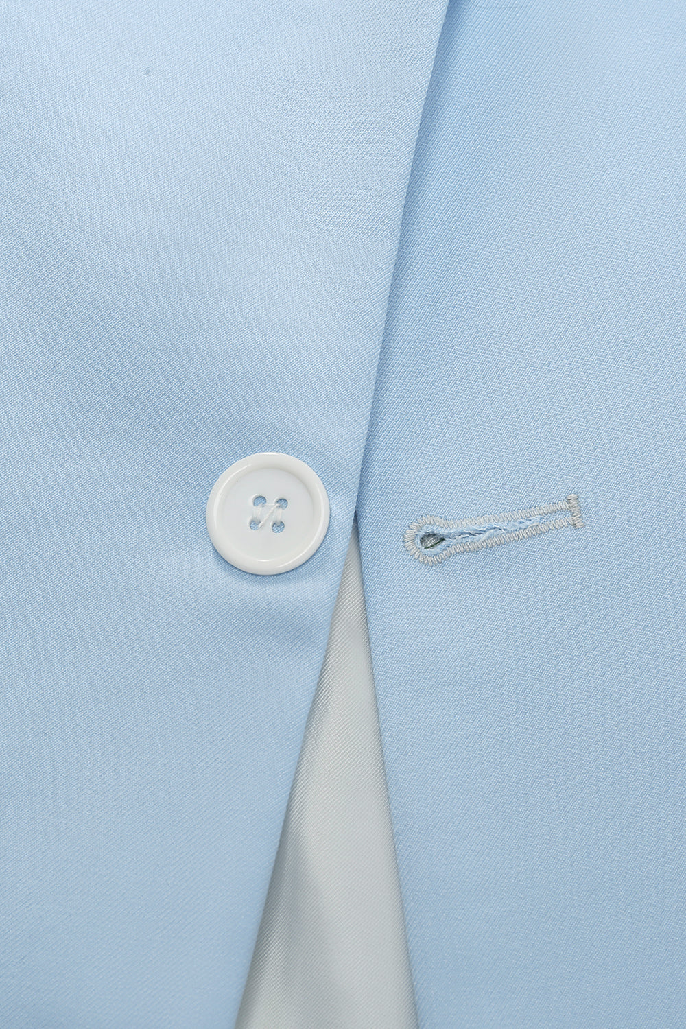 Ljusblå Peak Lapel 2-Delade Baldräkter för Män