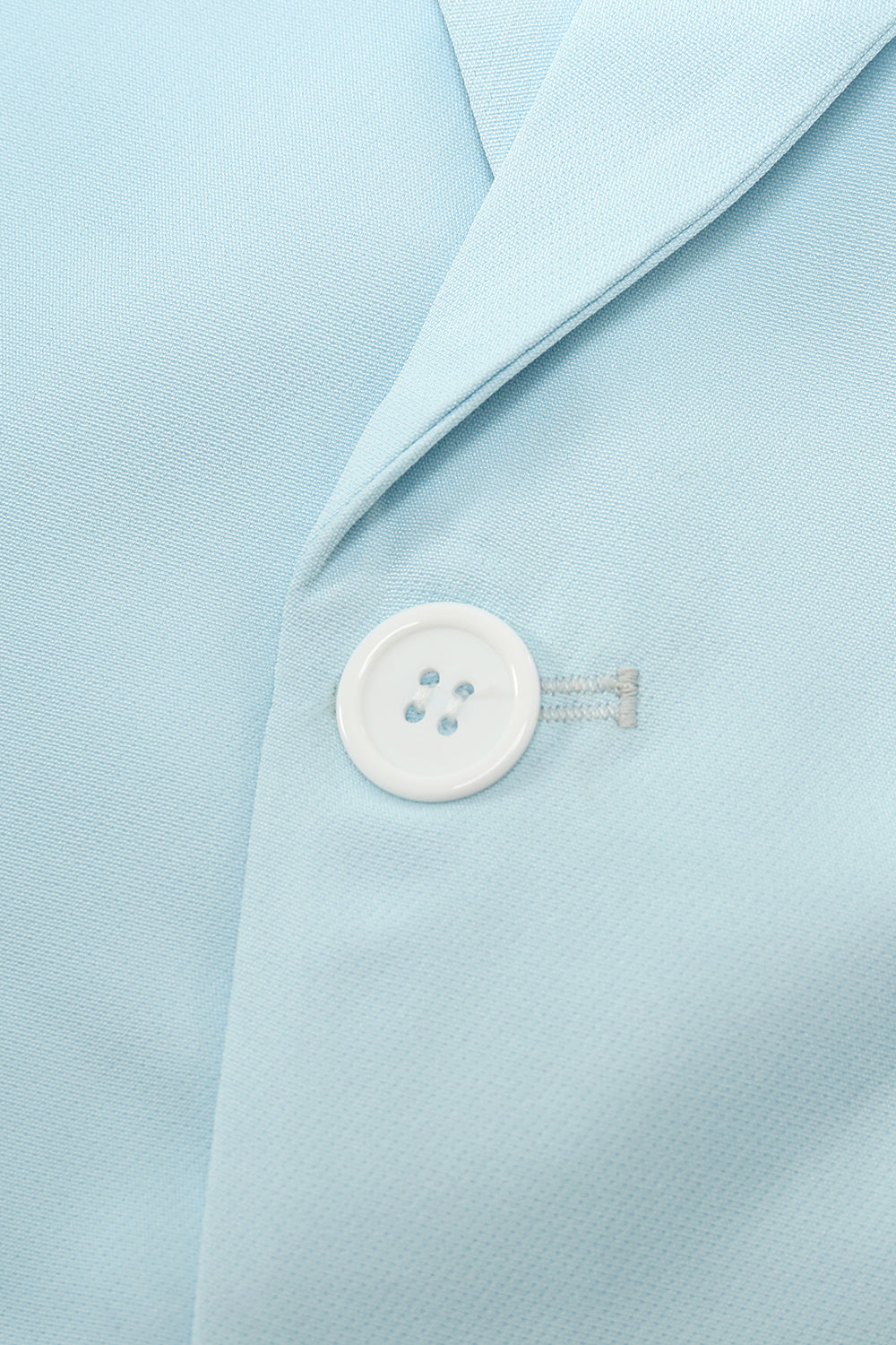 Ljusblå 2-Delade Hackade Baldräkter För Män