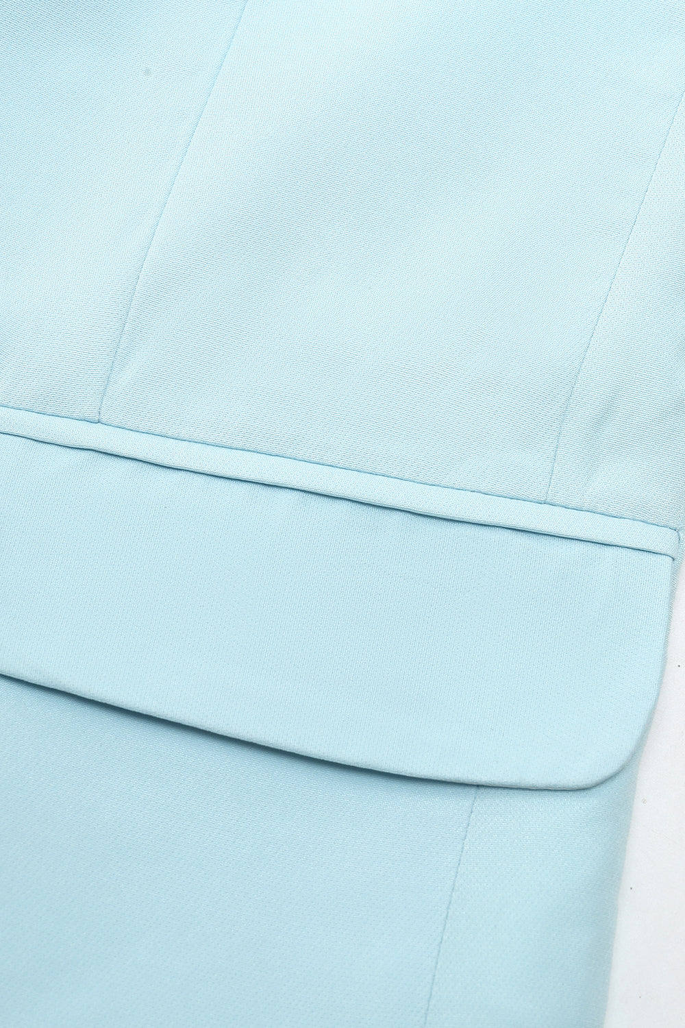 Ljusblå 2-Delade Hackade Baldräkter För Män