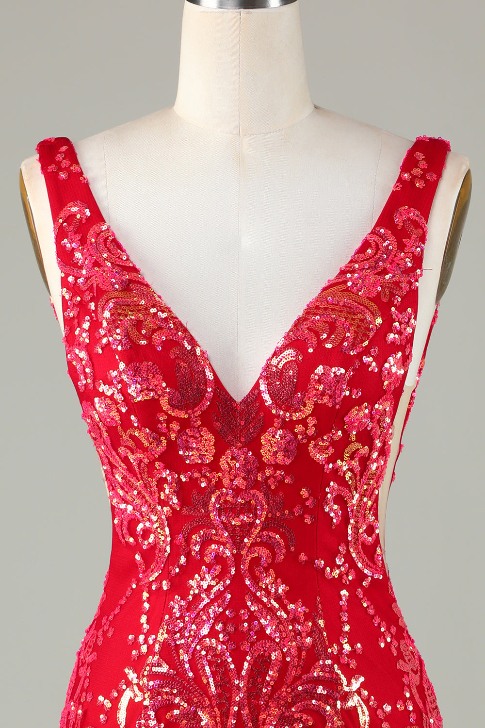 Lavendel Glittrande Tight Homecoming Klänning med rygglös