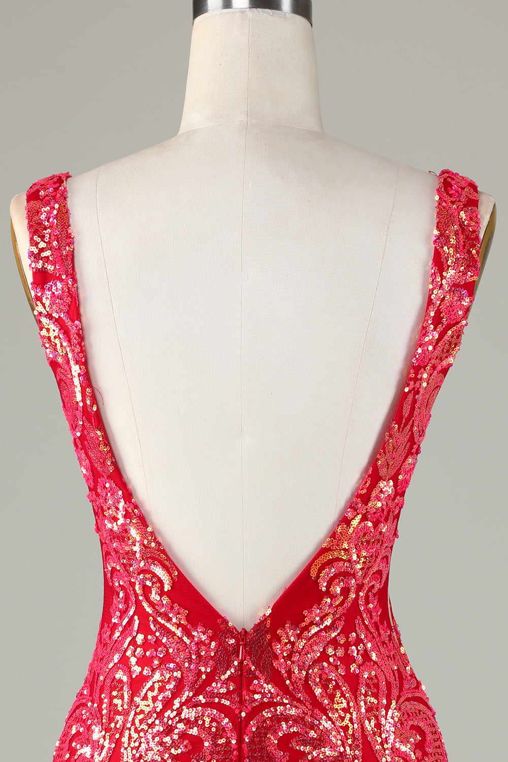 Lavendel Glittrande Tight Homecoming Klänning med rygglös