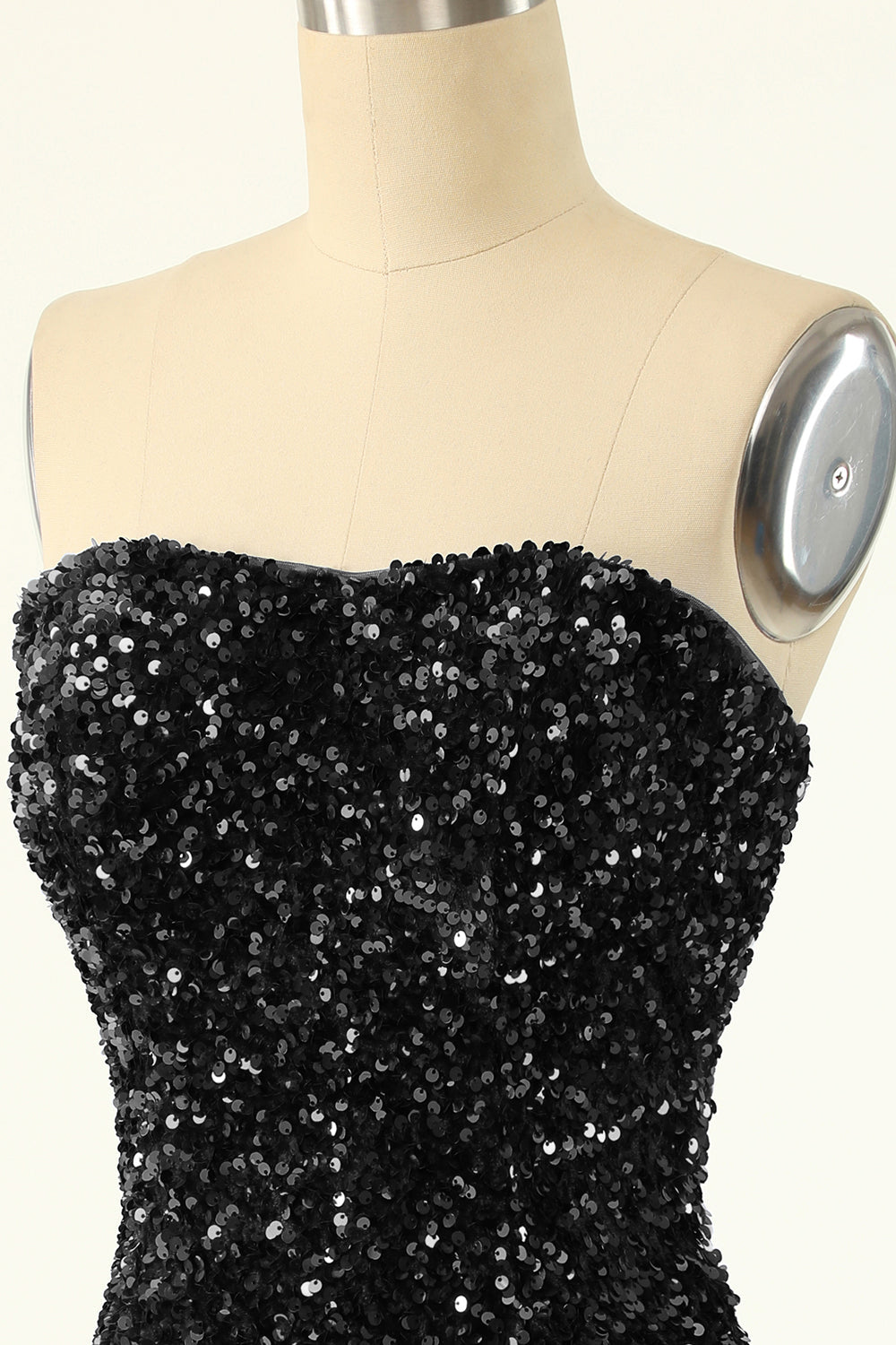 Svarta Paljett Bodycon Cocktailklänning