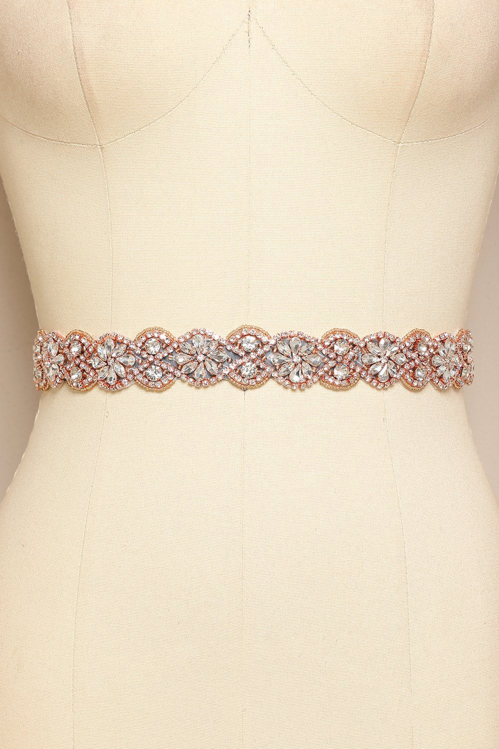 Svart Rhinstone Bälte