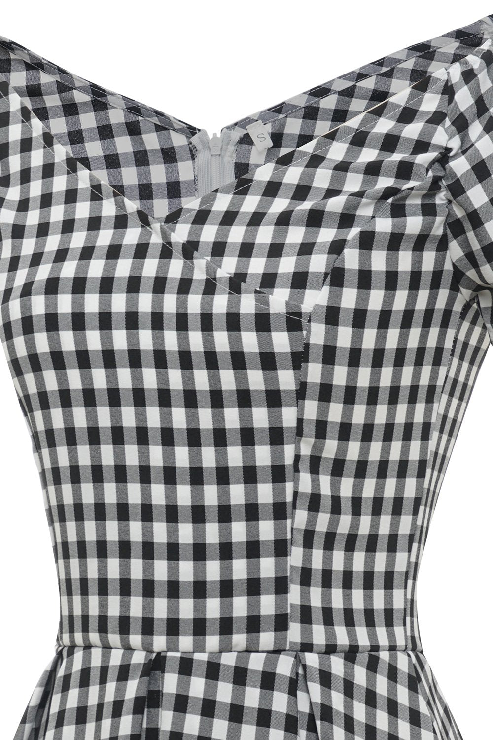 Svartvit Rutig vintage 50 Tals klänning