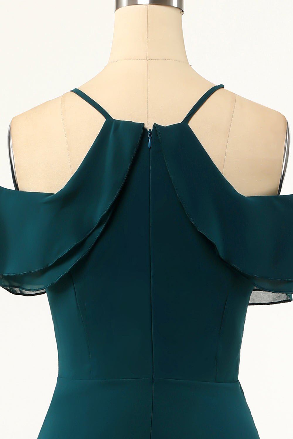 Grön Off-shoulder Balklänning