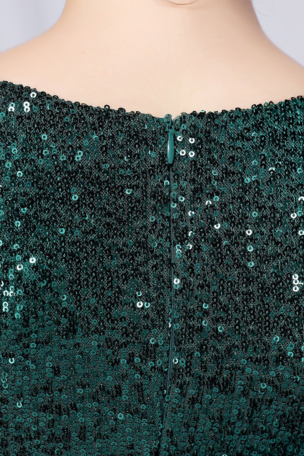 Vinröda paljetter & Sammet Cocktailklänning