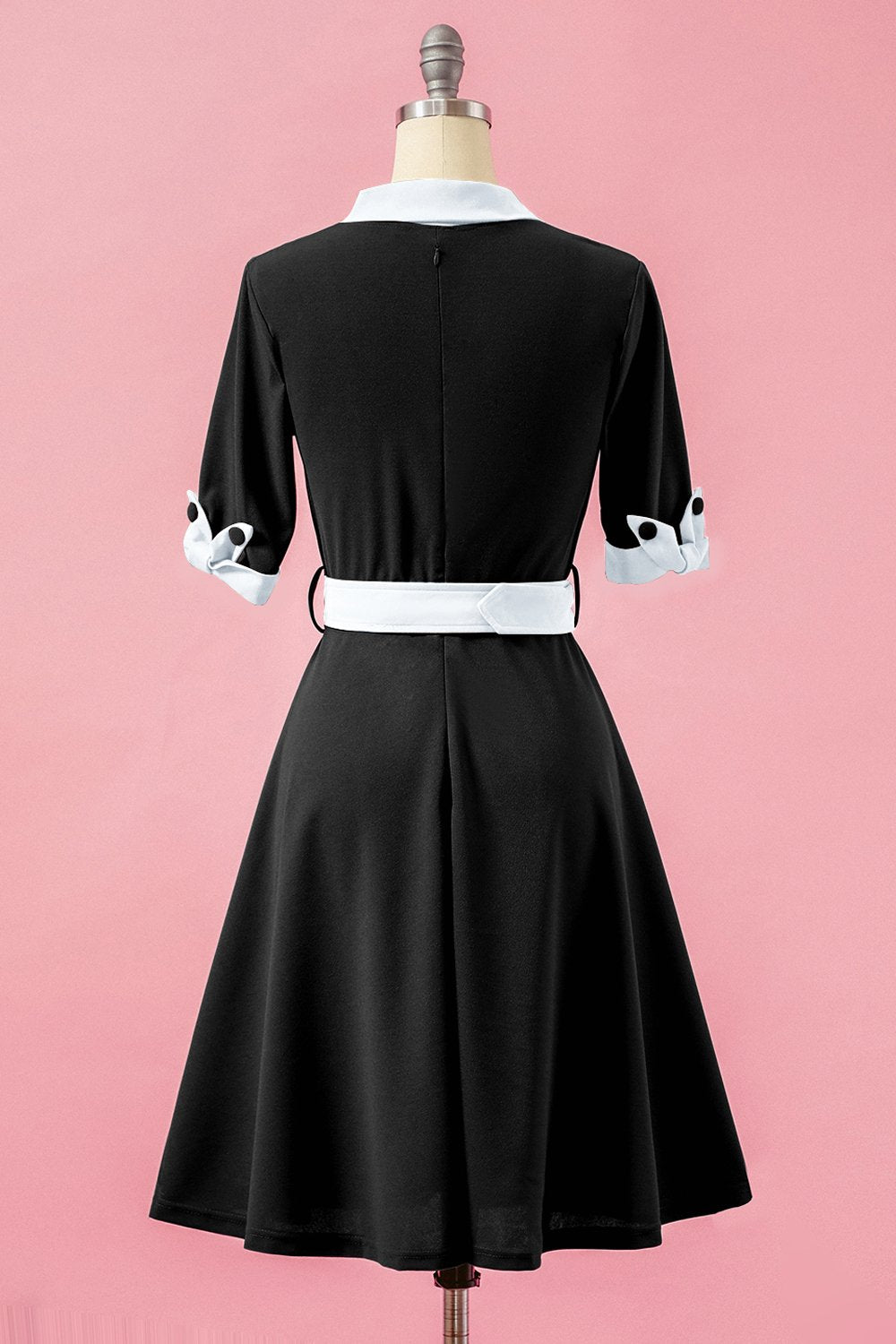 Grön V-ringning Swing Festklänning