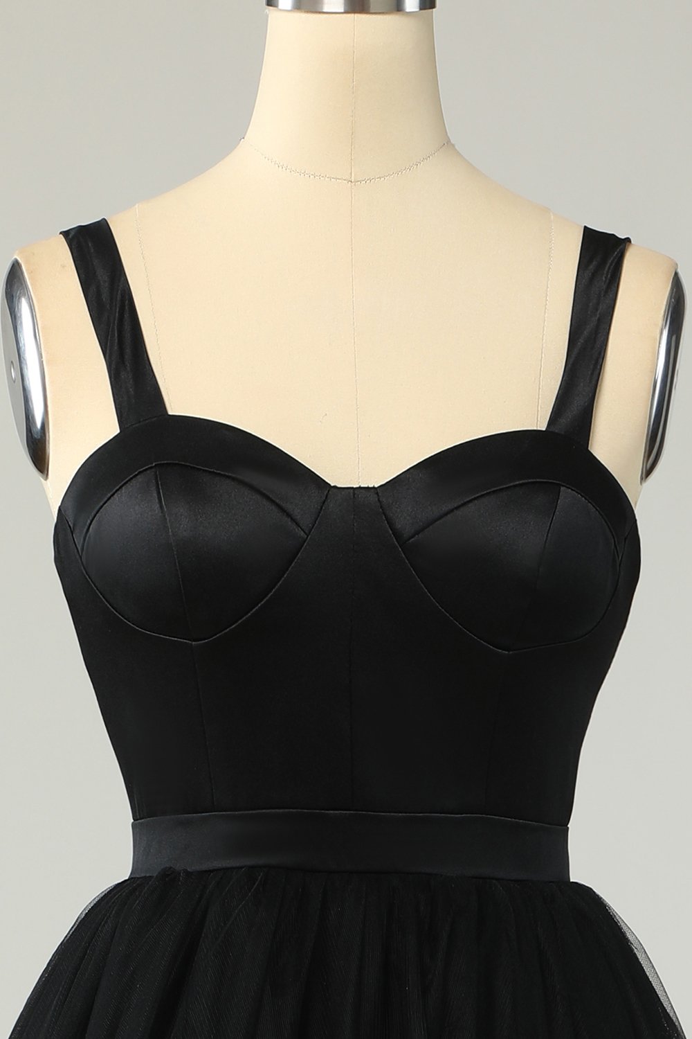 Himmelsblå Tulle Cocktail Klänning